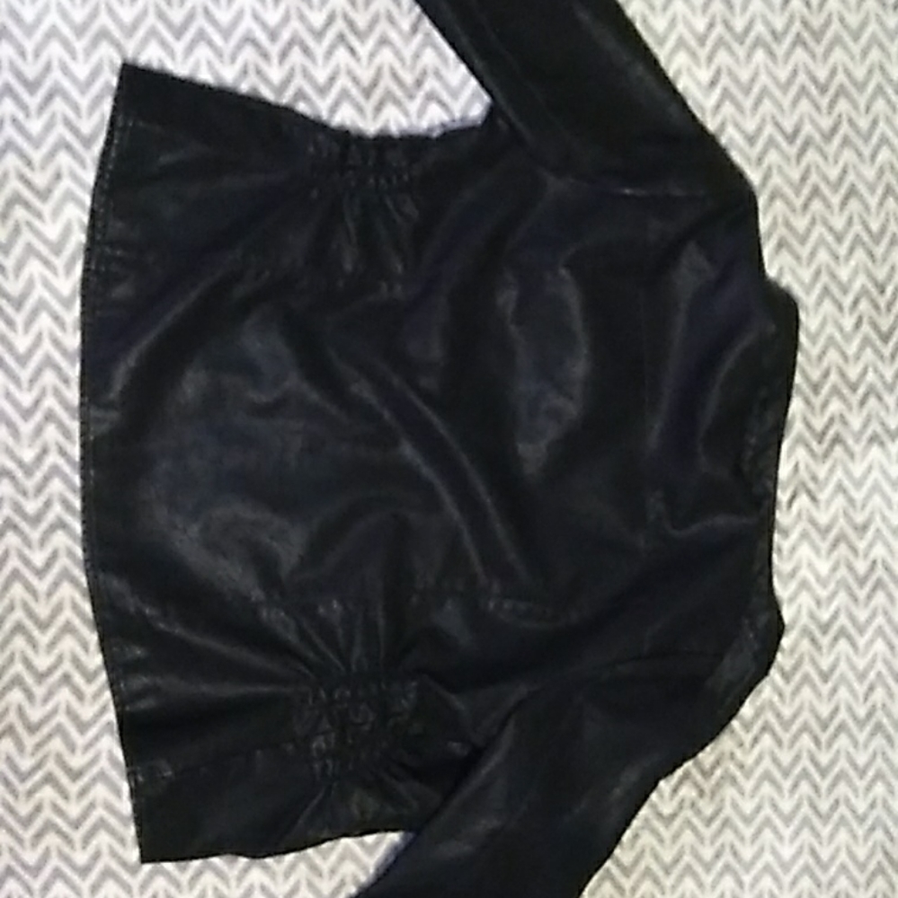 Faux leather jacket